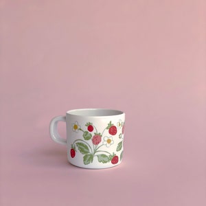 Strawberry Sippy Toddler Cup Mug, Melamine Berry with plastic lid- no spill!