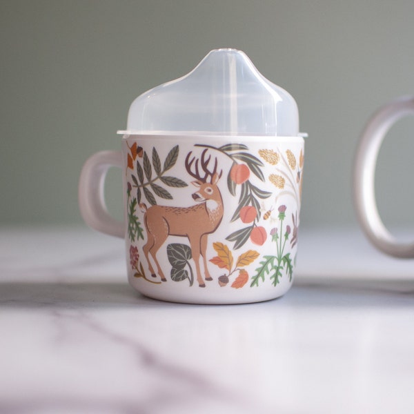 Woodland Sippy Cup and Toddler Mug with removable lid