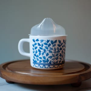 Blue and White Chinoiserie Sippy Cup, Toddler cup, kid cup, kid coffee cup, cup with handle