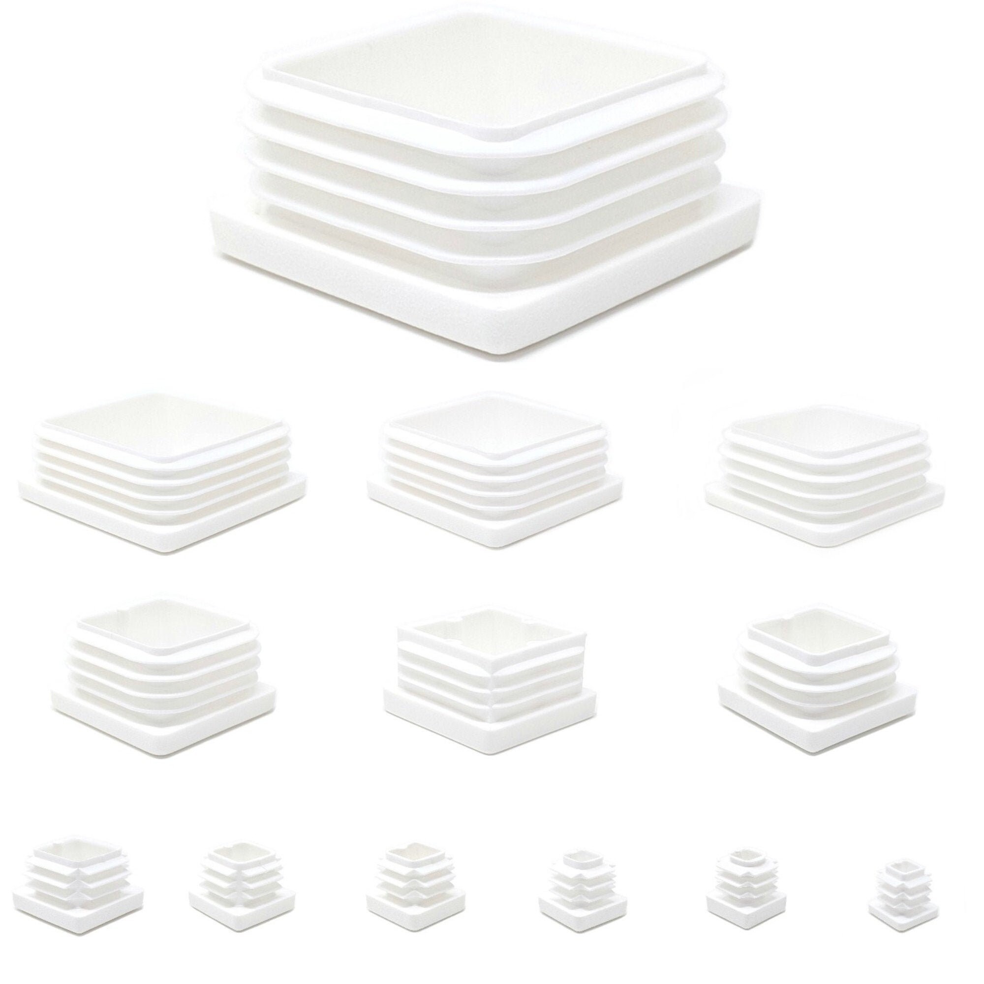 Square Tube Ends Plastic Caps - Made In Germany