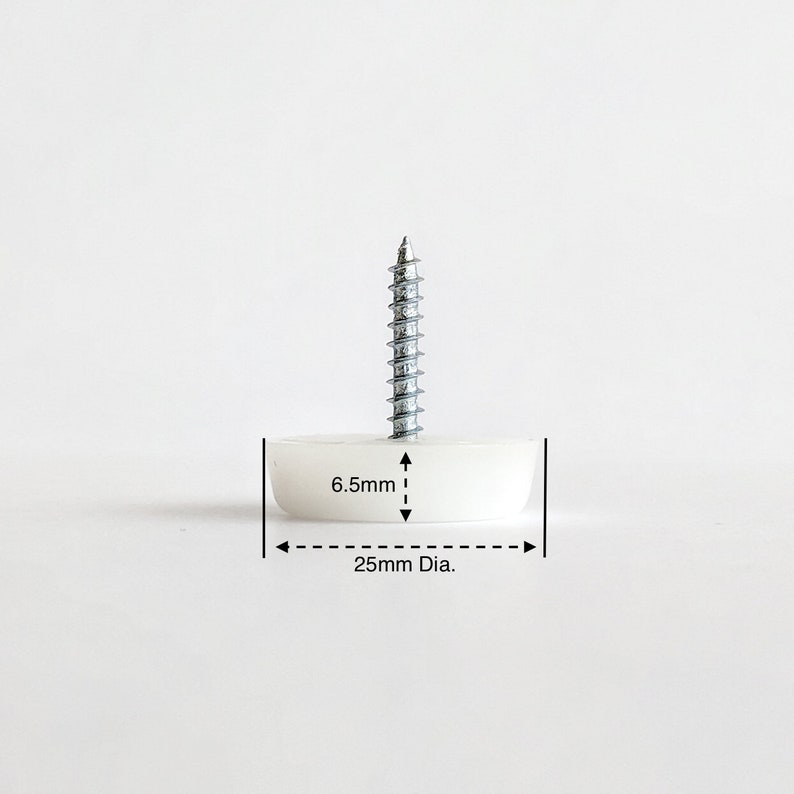 Screw on Plastic Glides Made in Germany Etsy