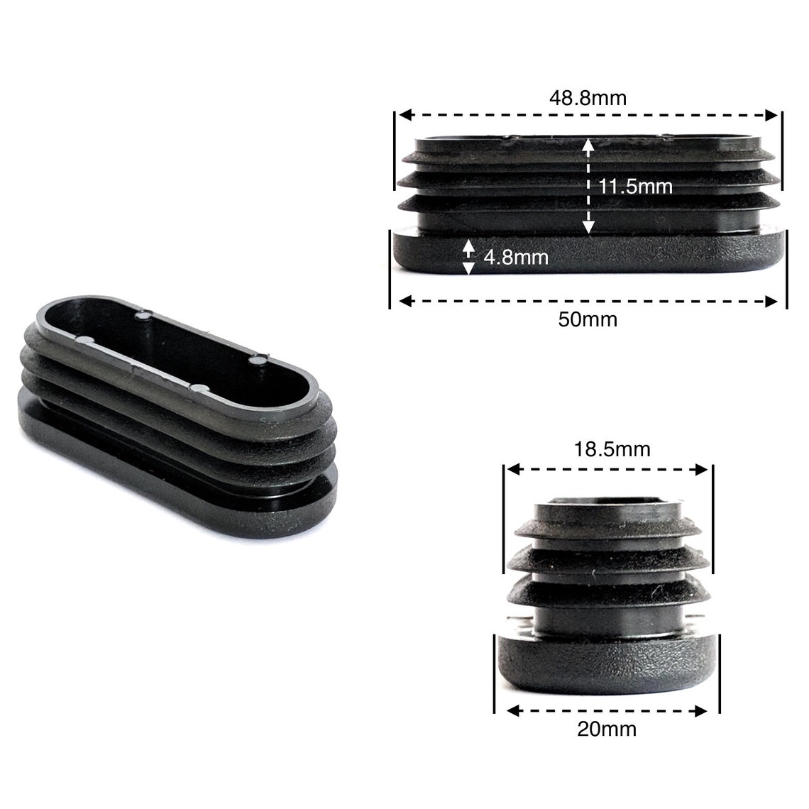 Oval Plastic End Caps Made in Germany Etsy UK