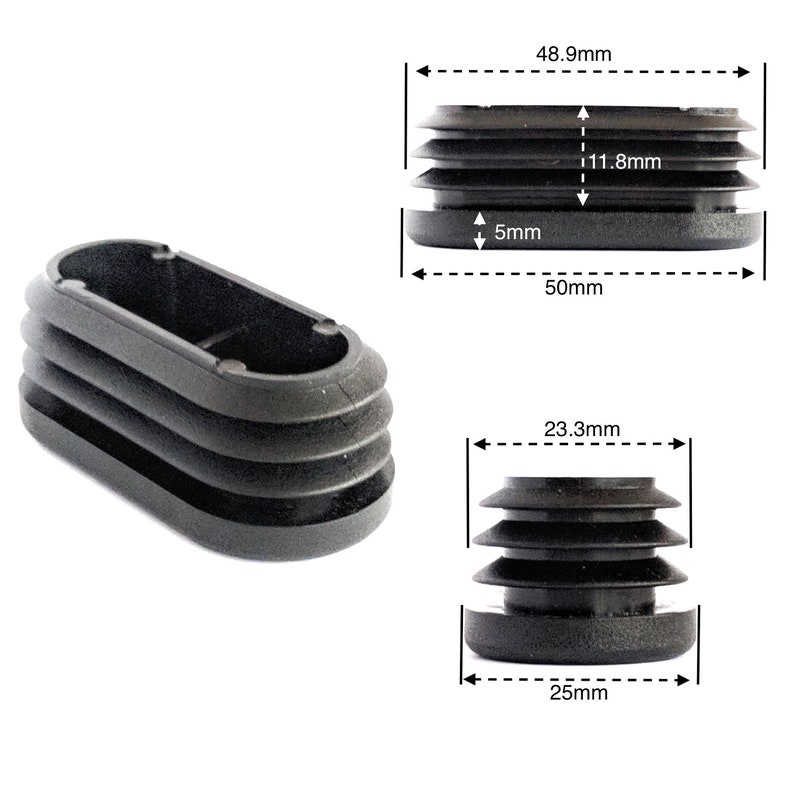 Oval Plastic End Caps Made in Germany Etsy