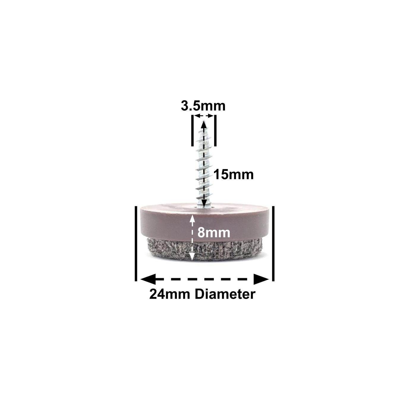Screw on 2025 felt chair glides