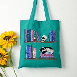 Spellbooks & Familiars Emerald Green Tote Bag