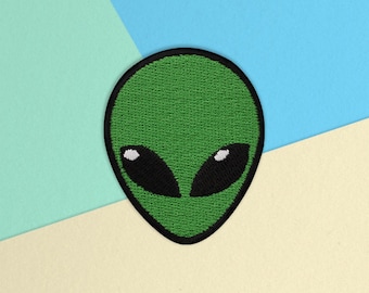 Alien Kopf Aufnäher