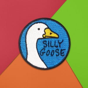 Silly Goose Iron On Patch