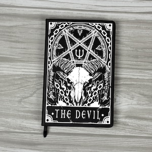 Deadly Tarot - The Devil Black A5 Hard Cover Notebook