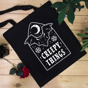 Zwarte draagtas Creepy Things