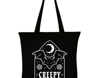 Tote Bag Creepy Things Black 38x42cm 