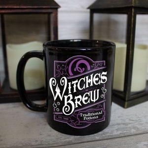 Witches Brew Traditional Potions Black Mug