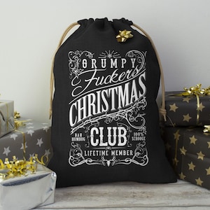 Grumpy Fickers Christmas Club Schwarzer hessischer Nikolaussack