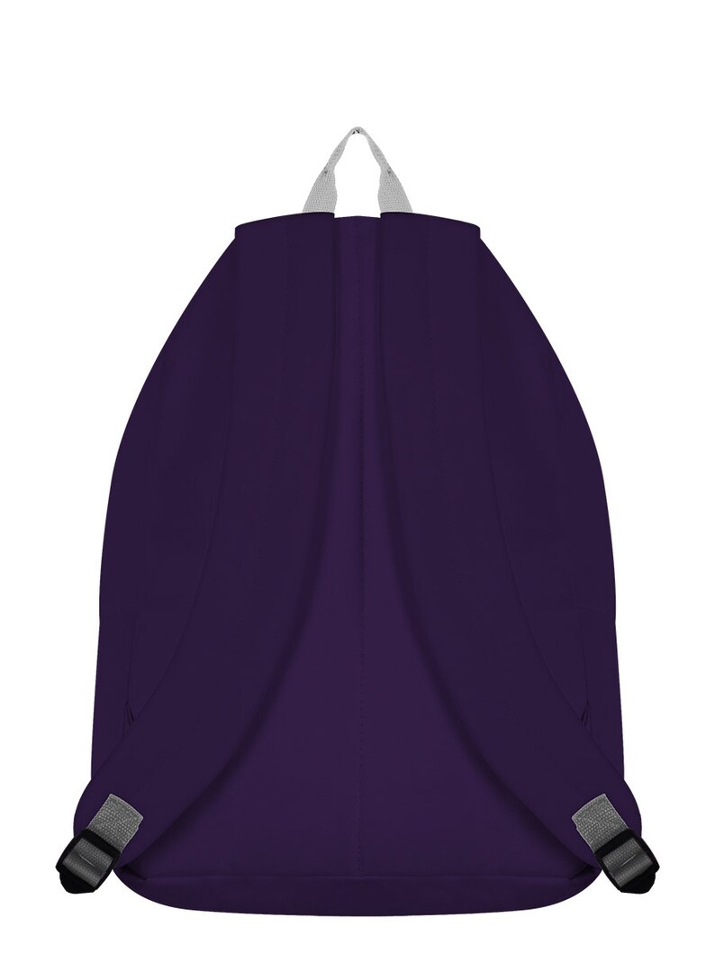 Personalised Kids Backpack Cute Cat Purple