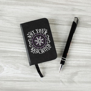 Not Your Basic Witch Mini Black Notebook