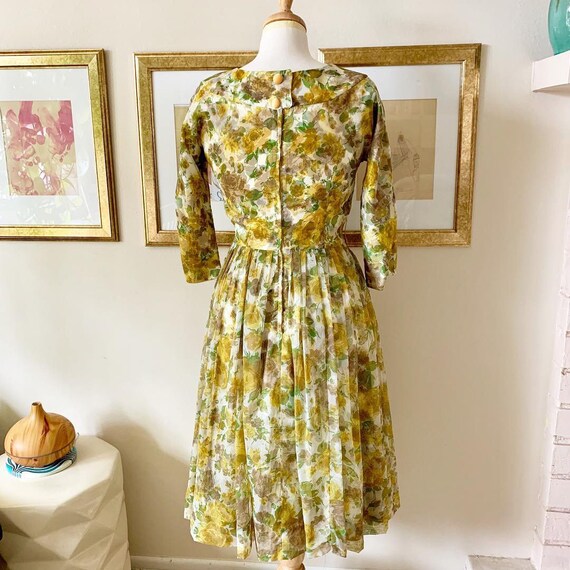 Fall floral 50s Dress fit n flare - image 2