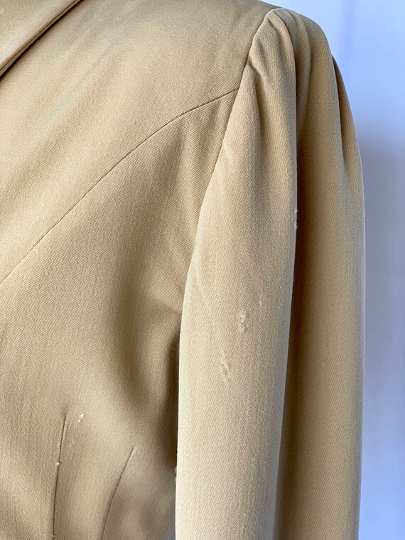 Forstmann beige blazer 1940s structured fitted wa… - image 4
