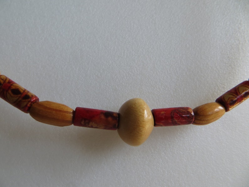 wooden bead necklace