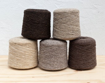 Mohair Tweed – 70/30 Merino/Mohair  - on Cone - Shades of beige