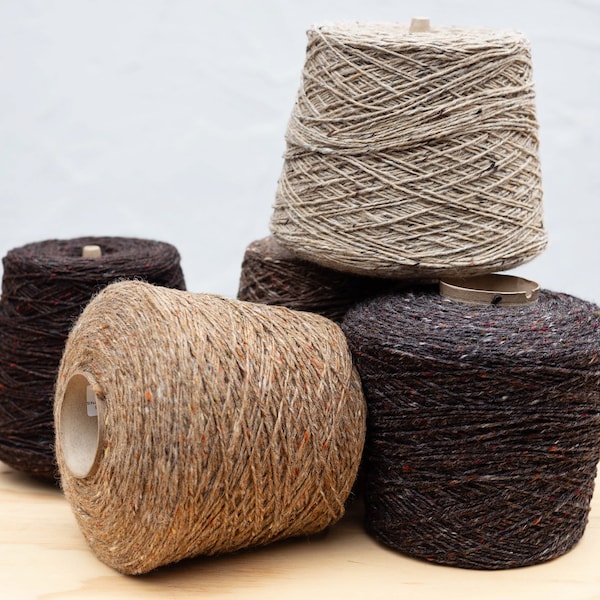 Kilcarra Tweed – 100% pure wool - on Cone - Shades brown and beige