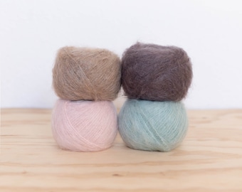 Daruma Wool Mohair, 50g - garen uit Japan, mix van mohair/merinowol