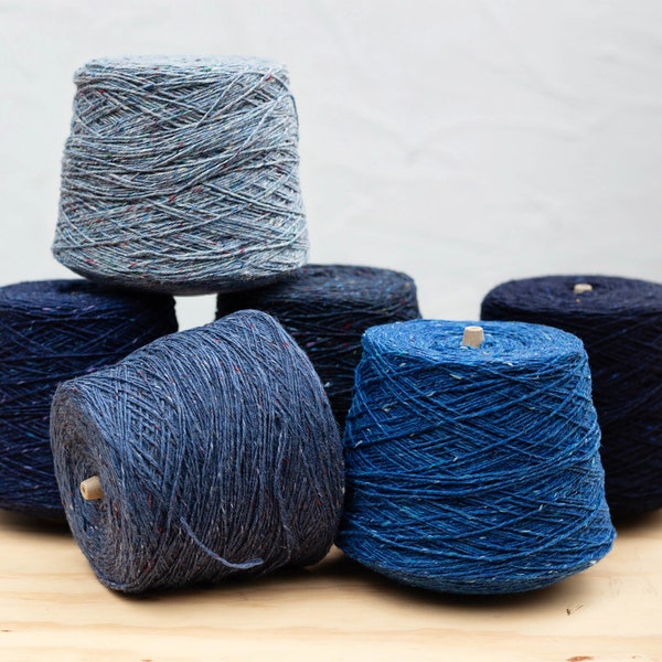 Kilcarra Tweed – 100% pure wool - on Cone - Shades of blue