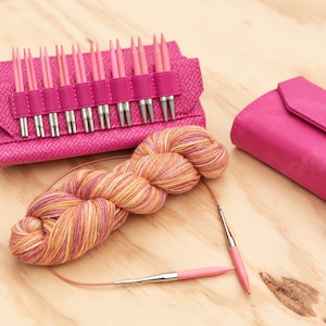 LYKKE Pink Swivel Cords to Connect Interchangeable Knitting Needles 