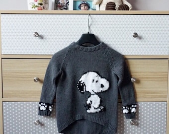 Knitwear for todler with Snoopy