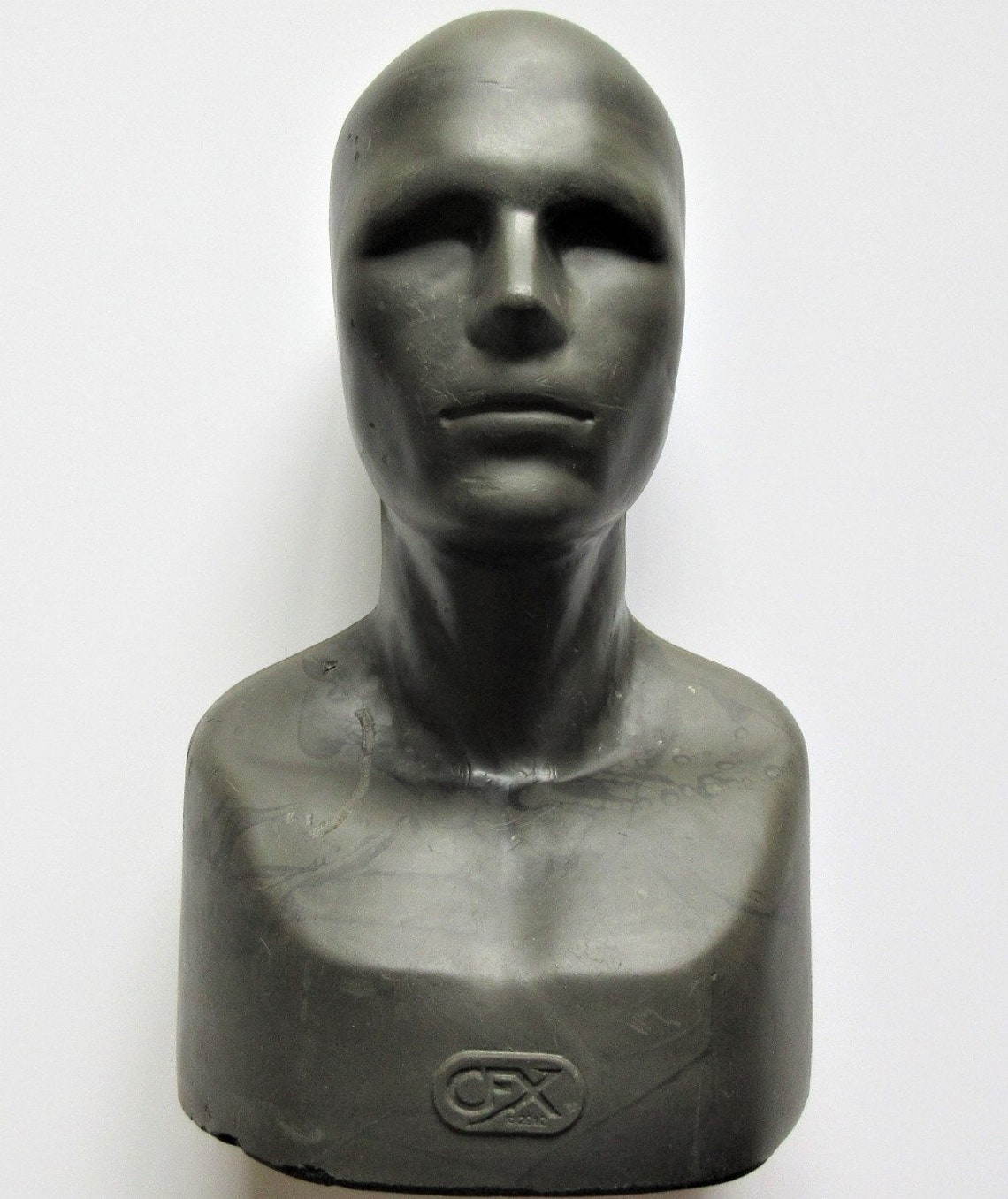 Black Foam Male Display Head for Mask CFX Sculpting Armature Etsy