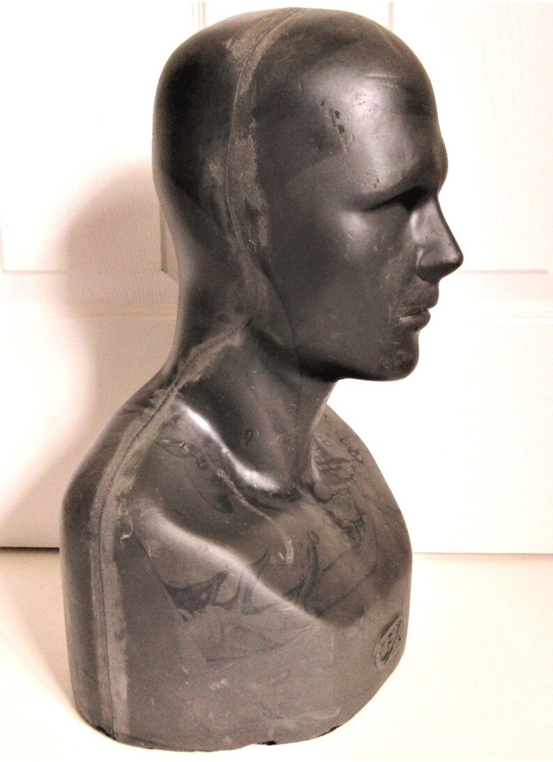 Black Foam Male Display Head for Mask CFX Sculpting Armature Etsy