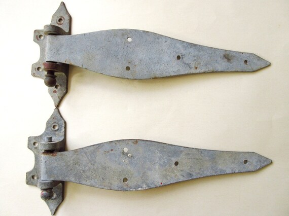 Antique Door Hinge Set Of 2 Patent 1900 Large Heavy Duty Etsy