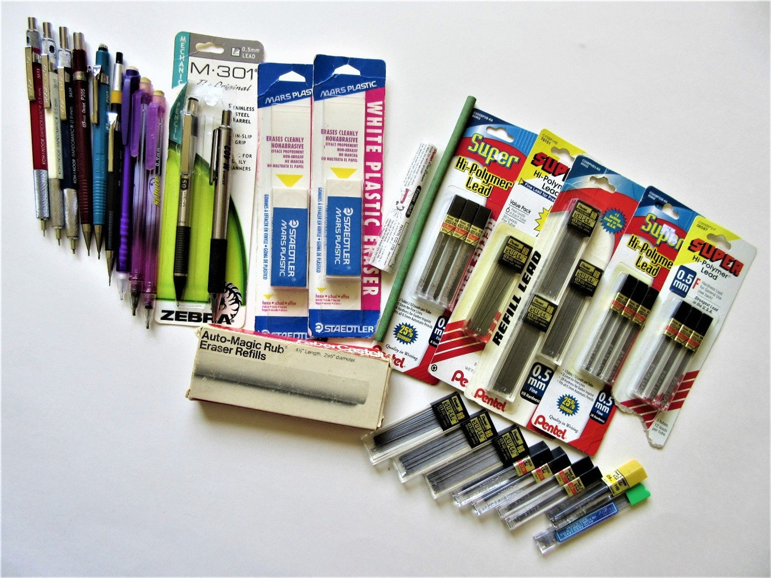 Mechanical Pencils Lead & Eraser Refills Architect Drafting Etsy