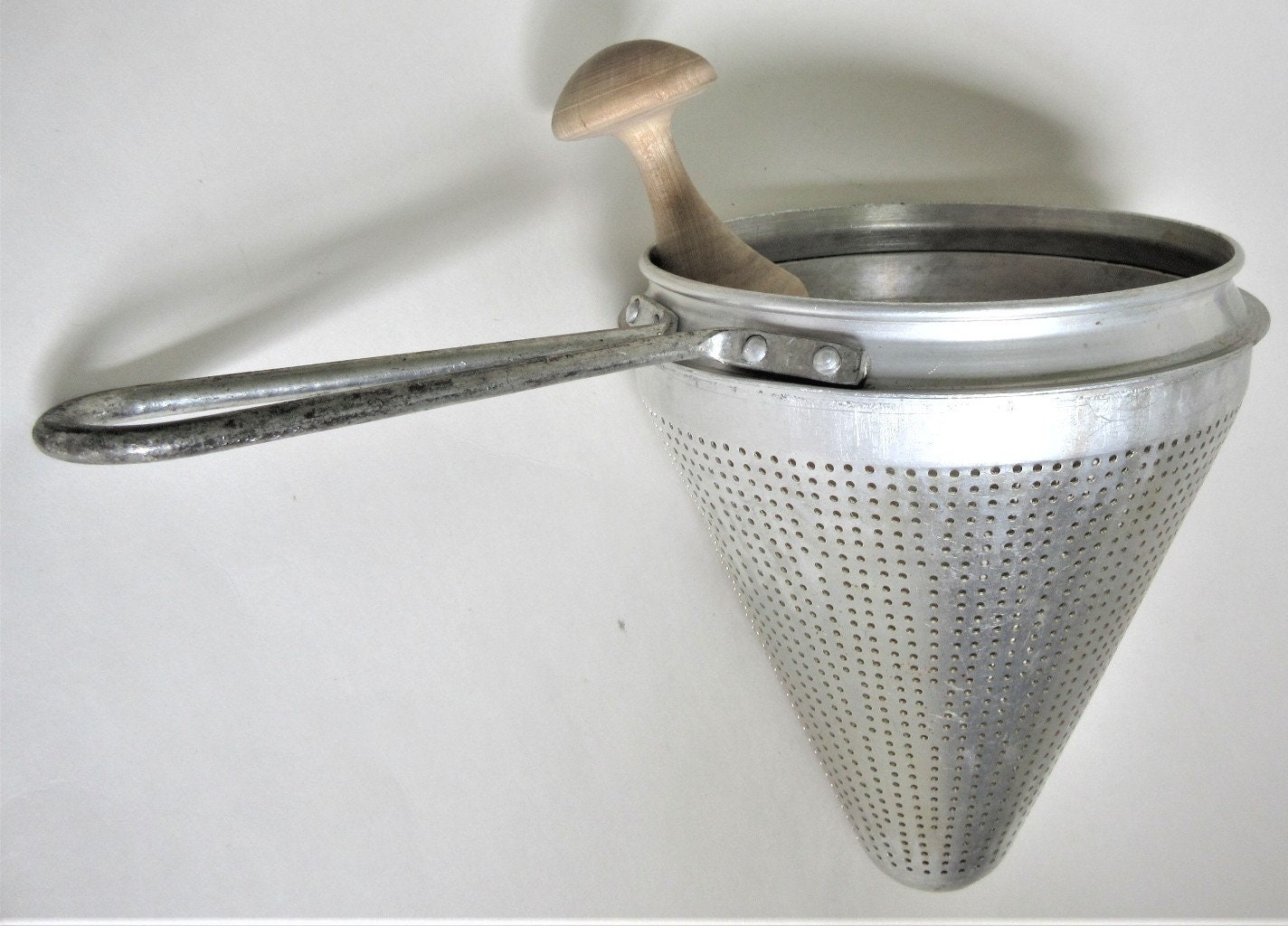 2 Aluminum Canning Strainers Viko & Wear Ever Cone Colander Etsy