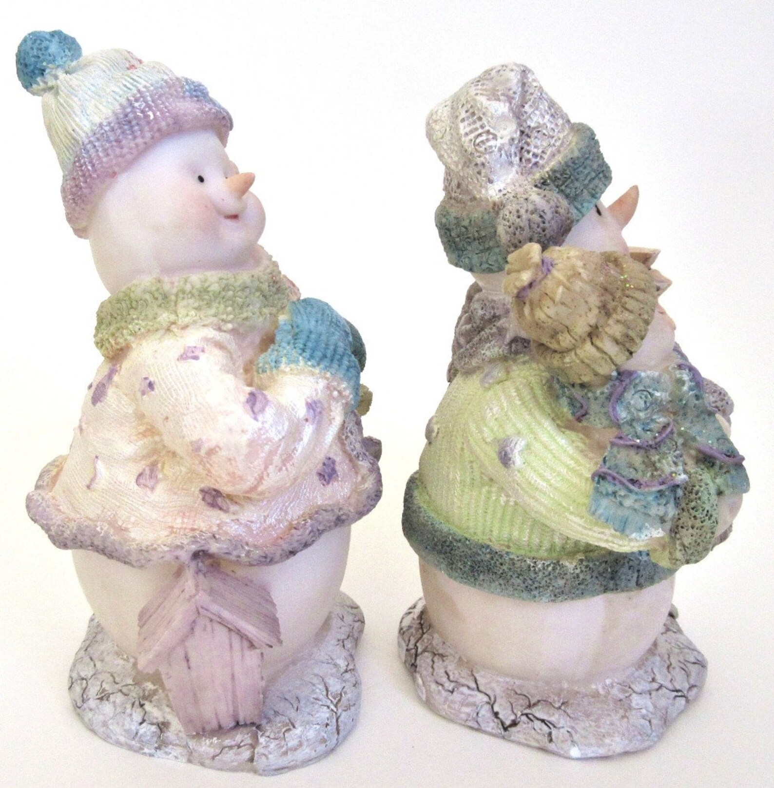 Snowman Family Figurine Set of 2 Vintage 5 1/2 Jubilee Etsy
