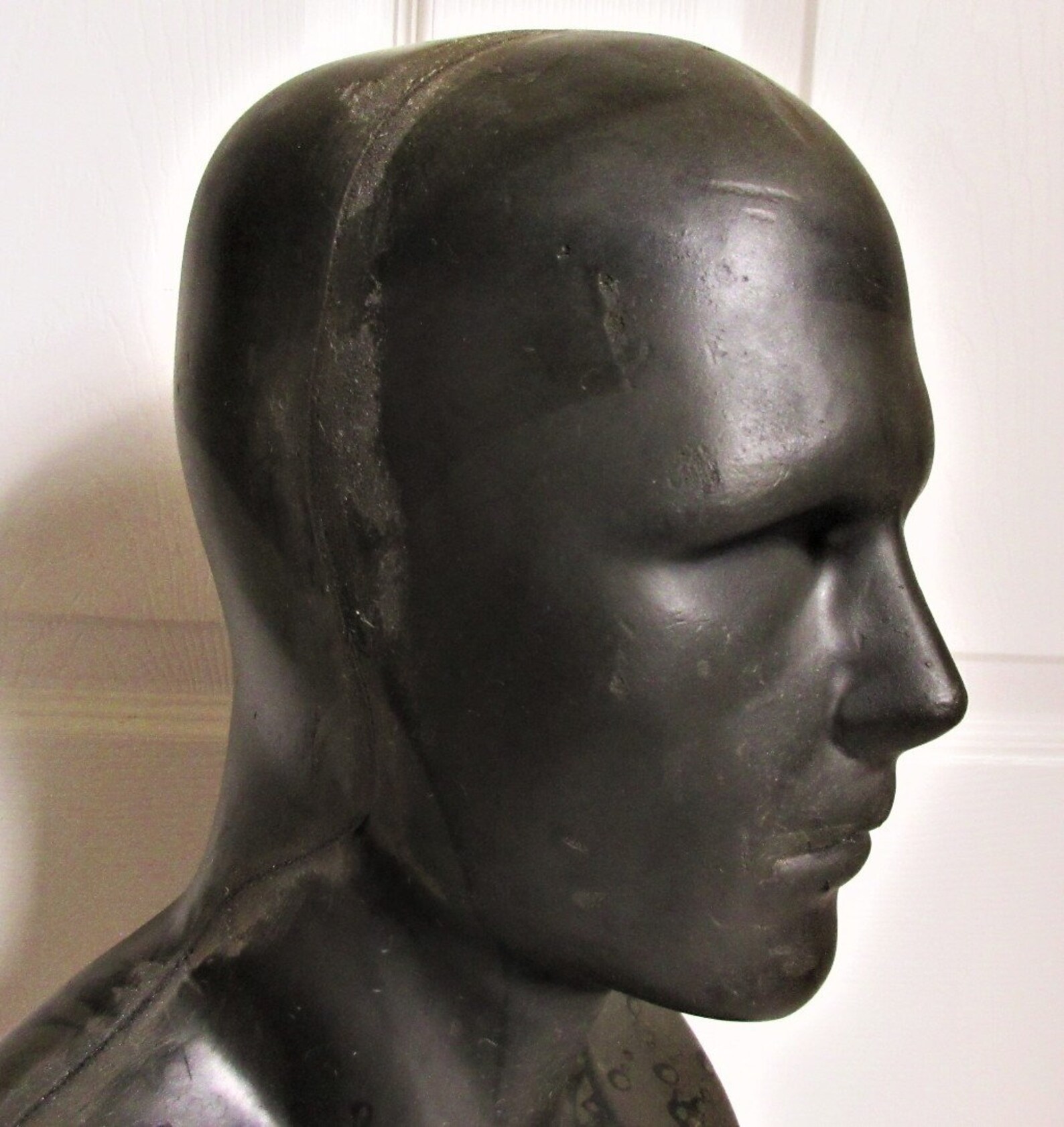 Black Foam Male Display Head for Mask CFX Sculpting Armature Etsy