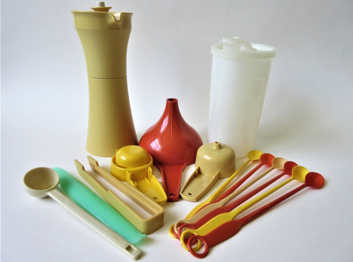 Tupperware Gadgets Cruet Syrup Pitcher Lot of 13 Vintage ON Etsy
