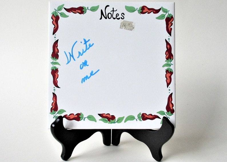 Dry Erase Message Board Write On Ceramic 6 Tile Tea Etsy