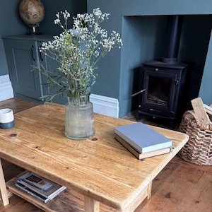 Rustic Coffee Table- Reclaimed Aged Wood Table- Farmhouse Table- Vintage Wooden Coffee Table NORTHAM