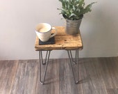 WILLIAM- Modern Rustic Industrial Reclaimed Scaffold Wood Side Table