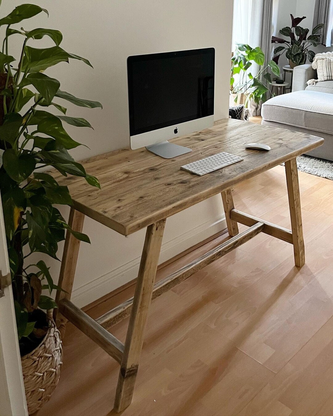 JASMINE Rustic Desk Made From Reclaimed Woodfor Home or Office Etsy UK