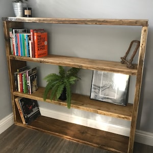 Rustic Bookcase-Vintage Reclaimed Wood Bookshelf-Rustic Shelving- MARY