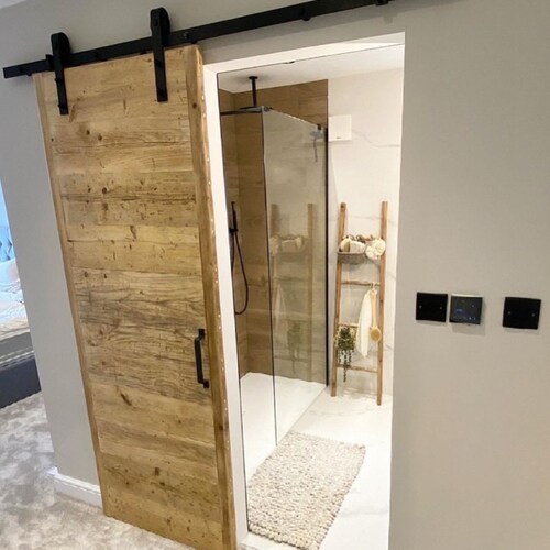 Lytham Rustic Sliding Door Made From Reclaimed Wood Uk Lytham Rustic Sliding Door Made From, Industrial Style Sliding Doors