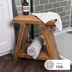 Rustic Reclaimed Wood Milking Stool - Farmhouse Side Table- ILFRACOMBE