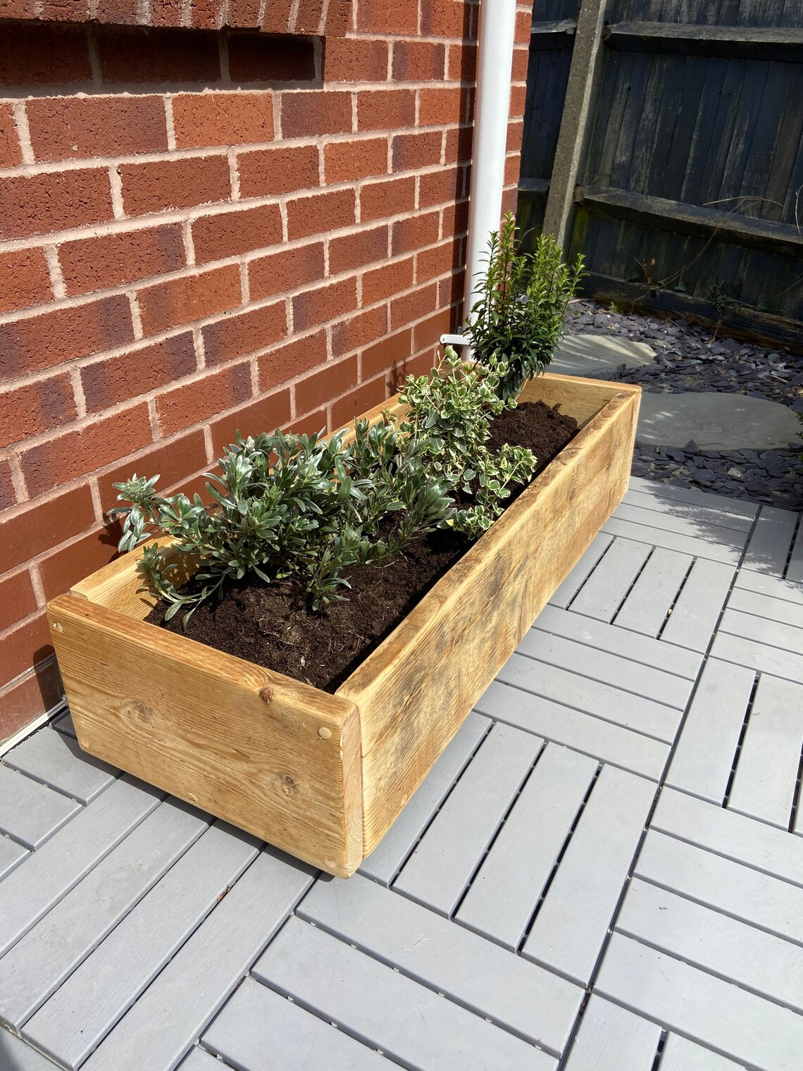 Trough Window Box Rustic Garden Planter-herb Box-garden Trough-window Box- ITCHEN - Etsy ...
