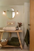 Rustic Reclaimed Wood Vanity Unit - Vintage Wood Bathroom Stand- Reclaimed Wood Washstand- NORTHLANDS