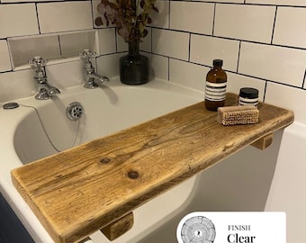 Rustic Bath Caddy- Reclaimed Wooden Tray- Bath Board- JAMES