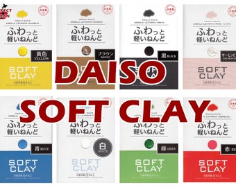 DAISO CLAY Perfect for making butter slime! 8 colors