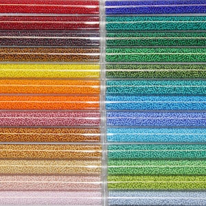11/0 Japanese White Lined Variety Pack, 27 colors, 1 ounce each