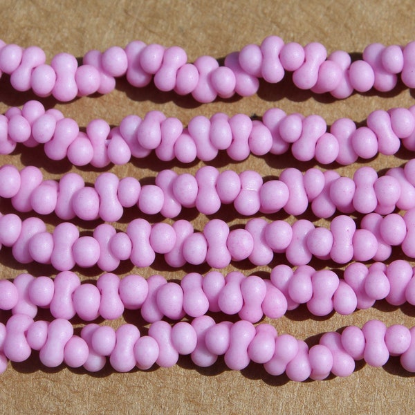 2x4mm Czech Farfalle Beads, Lilac Supra Pearl, 3 Strands per Purchase