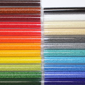 Japanese Seed Beads, Mix of Opaque Colors, Choose from Size 3/0, 6/0, 8/0, 11/0 or 15/0, 20% Off