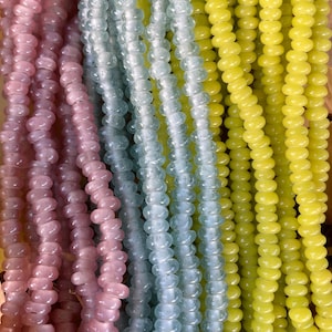 African Recycled Glass Beads, 3 Color Options, Sold By The Strand